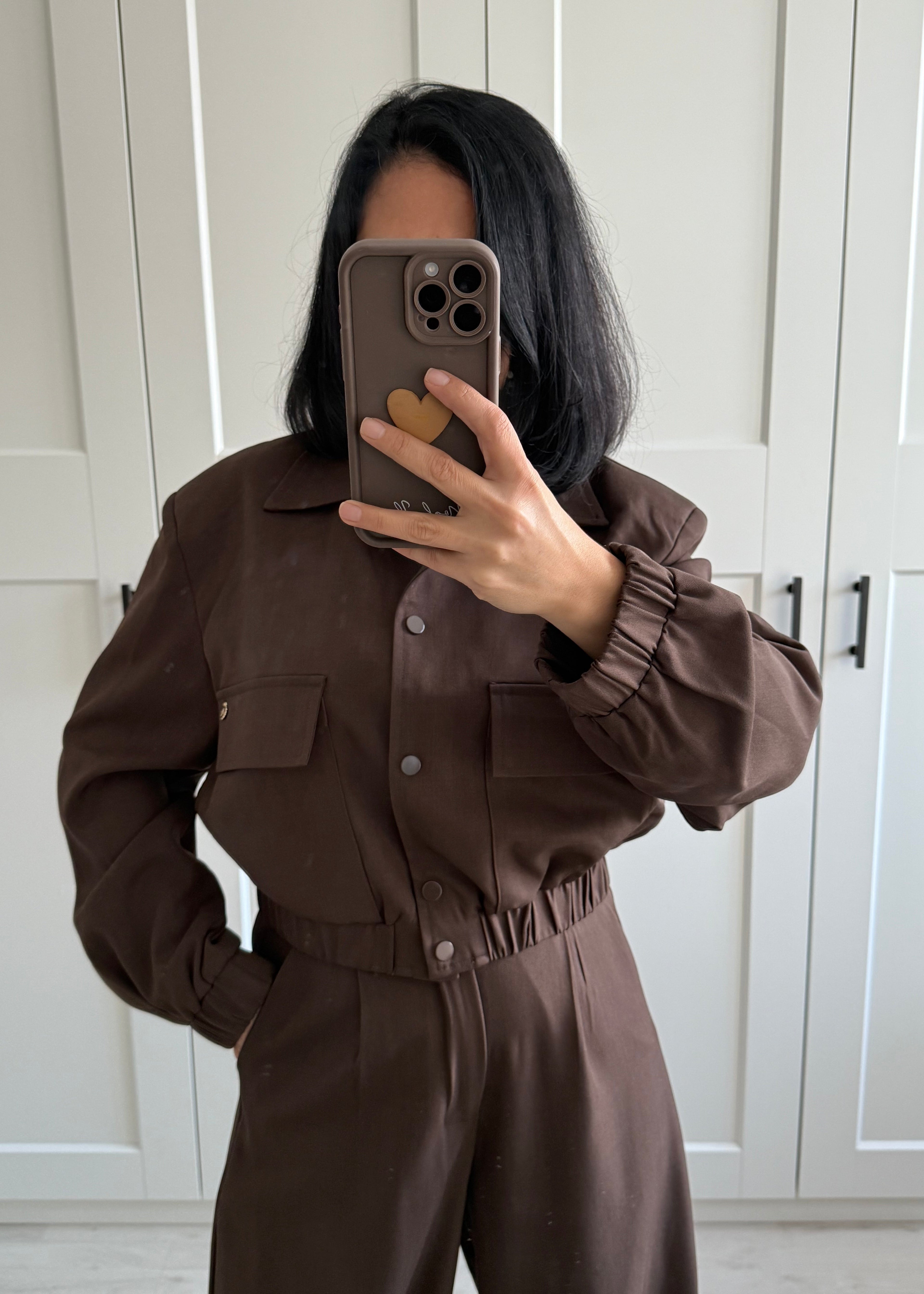 CHOCO CROPPED BOMBER
