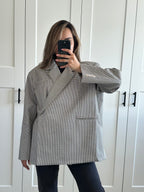 CHECKERED BLAZER GREY