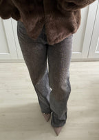 DIRTY WASH RHINESTONES JEANS